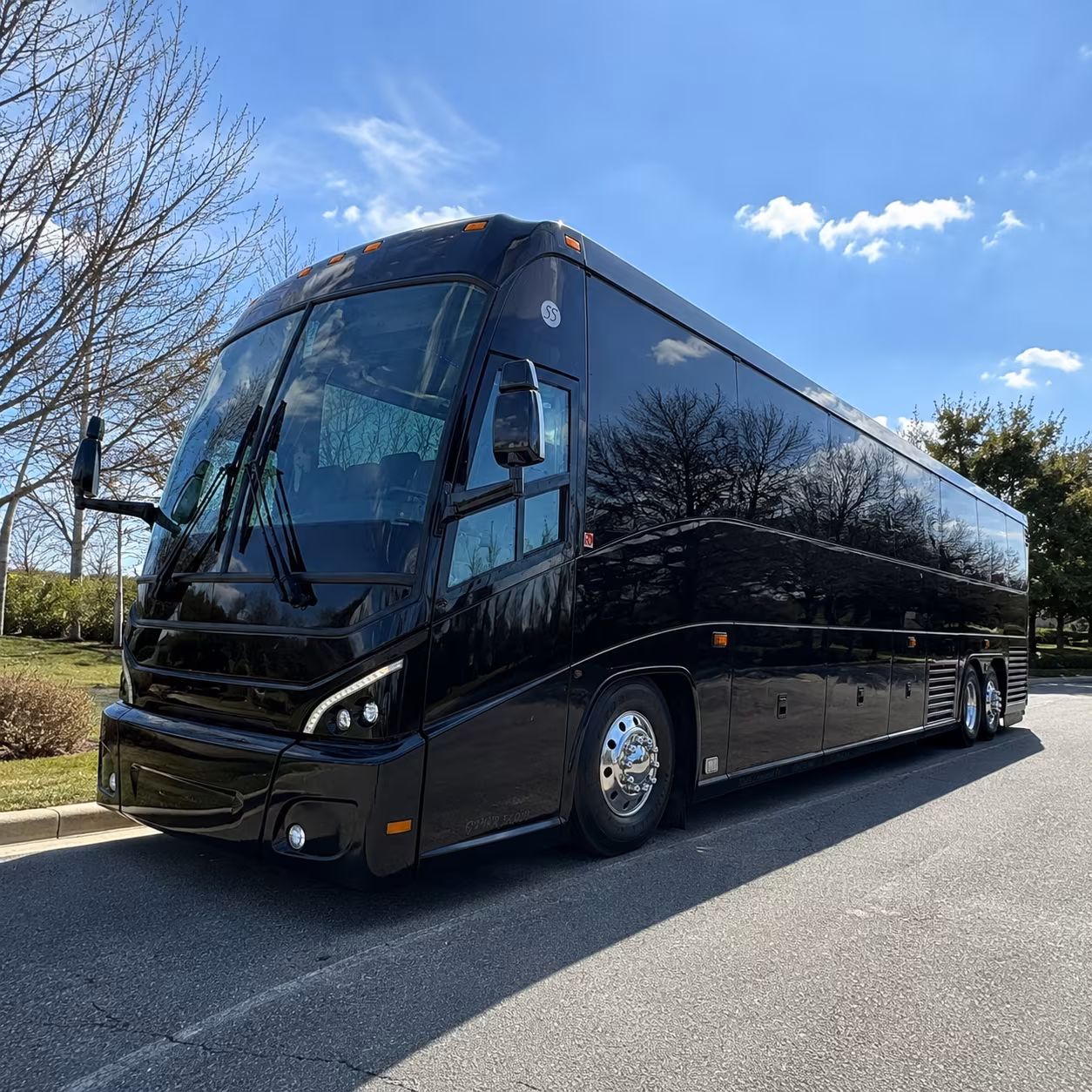 forget long term parking costs one bus covers the whole group