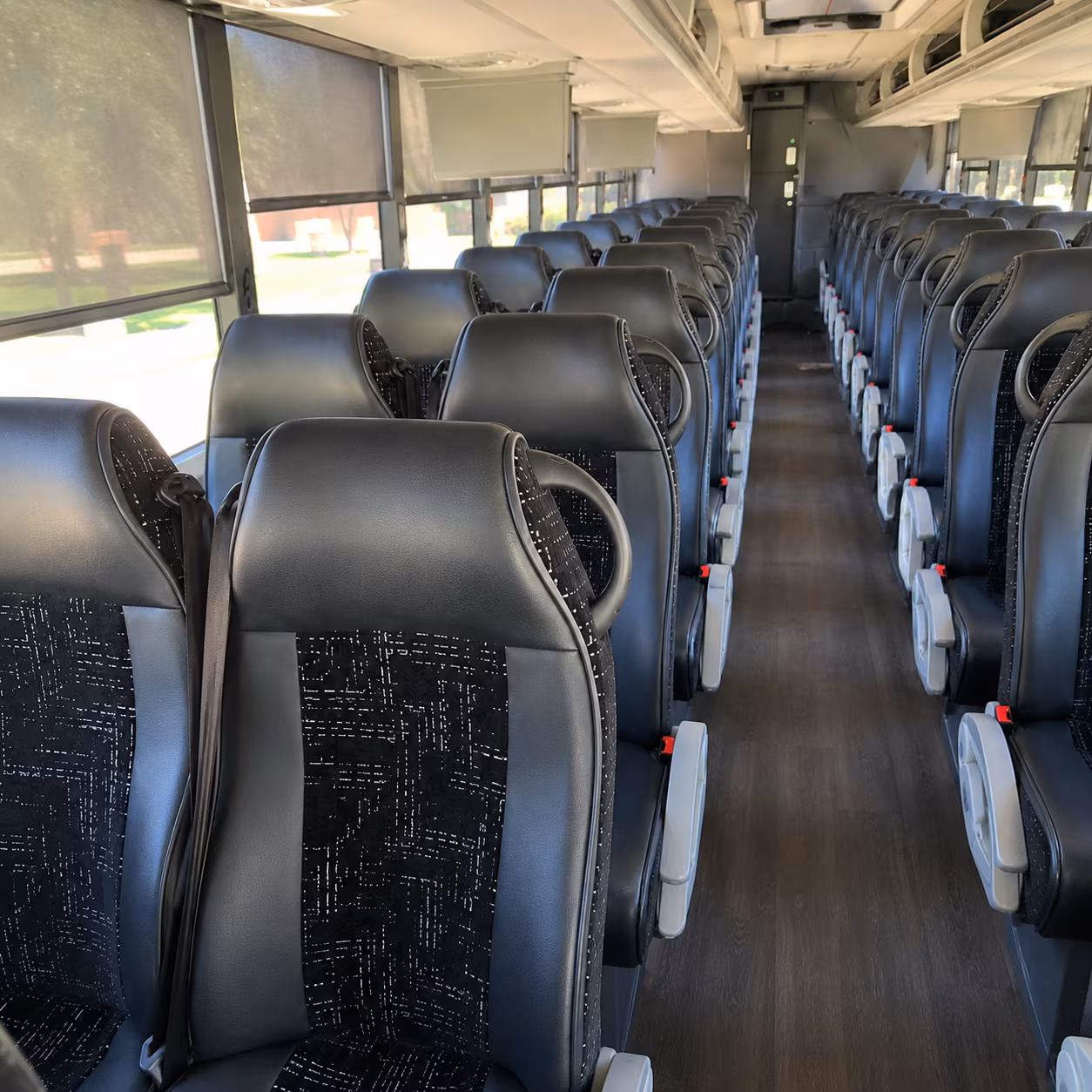 keller charter bus rental interior