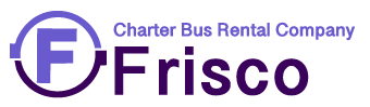 charter bus rental company frisco logo