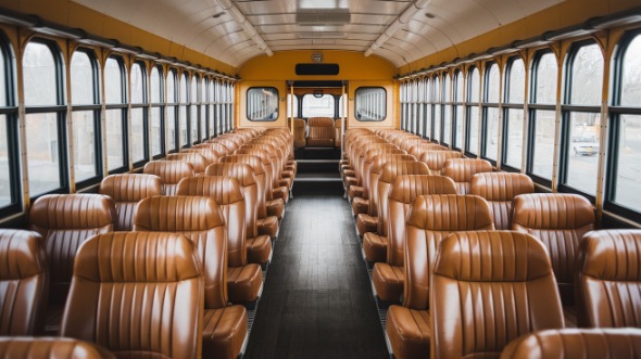 frisco school bus rental inside