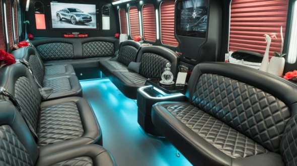 frisco sprinter limo rental interior